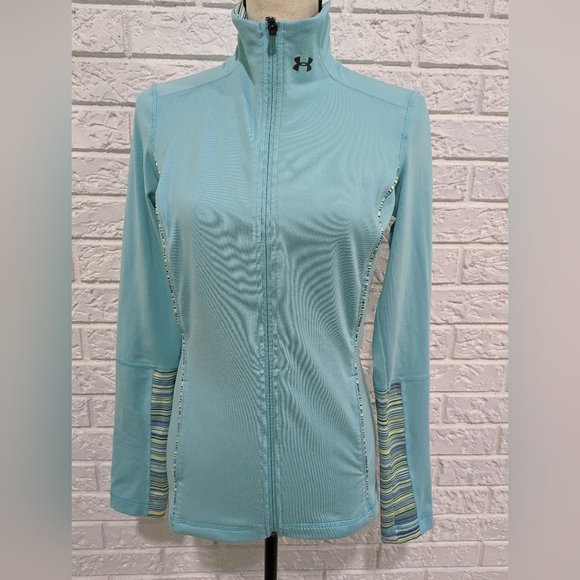Under Armour Jackets & Blazers - Under Armour Zipped Track Sports Jacket All Season Gear Aqua Blue/Green Size S